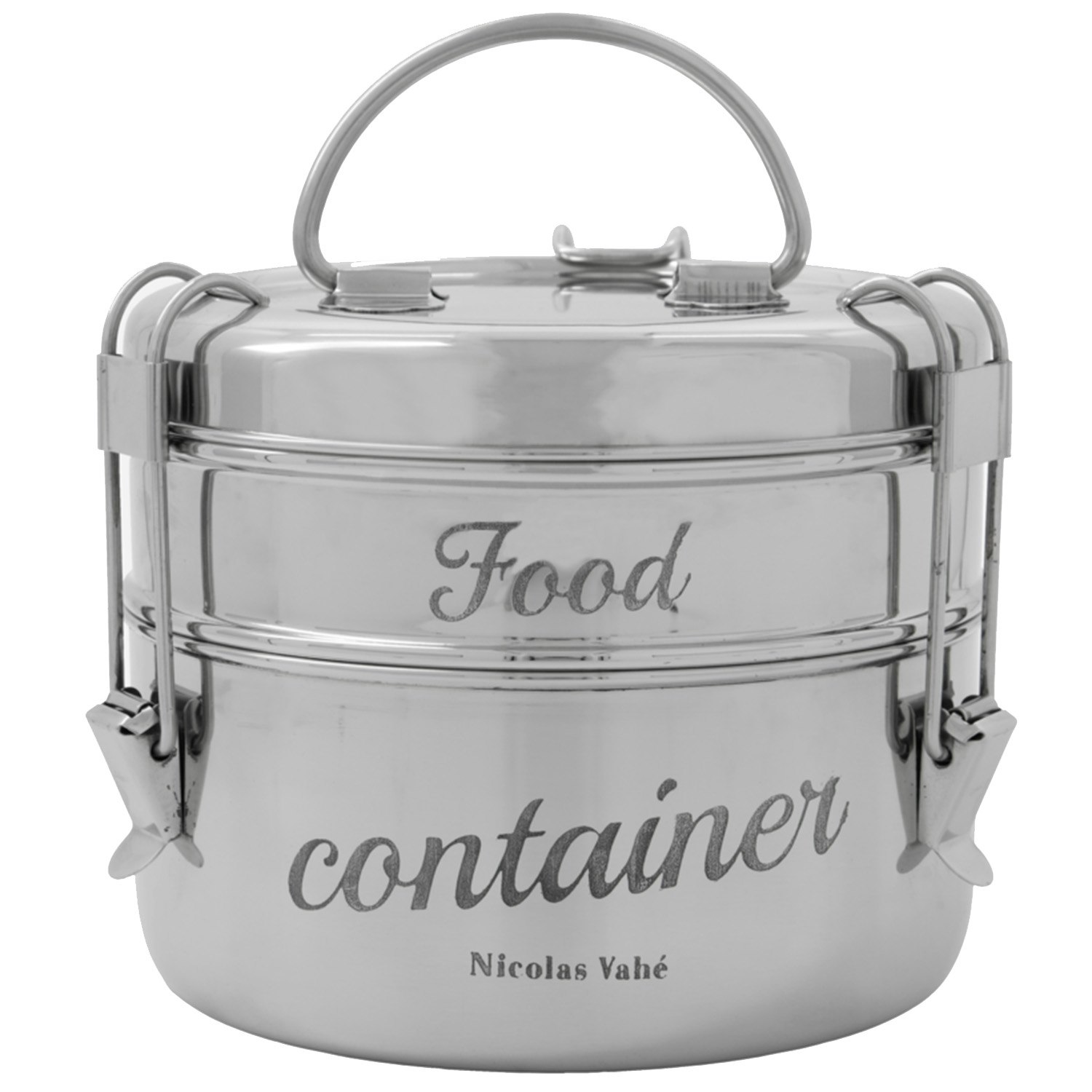 Nicolas Vahé Matlåda Med Två Delar Ø18 Cm - Förvaringsburkar & lock Rostfritt Stål Silver