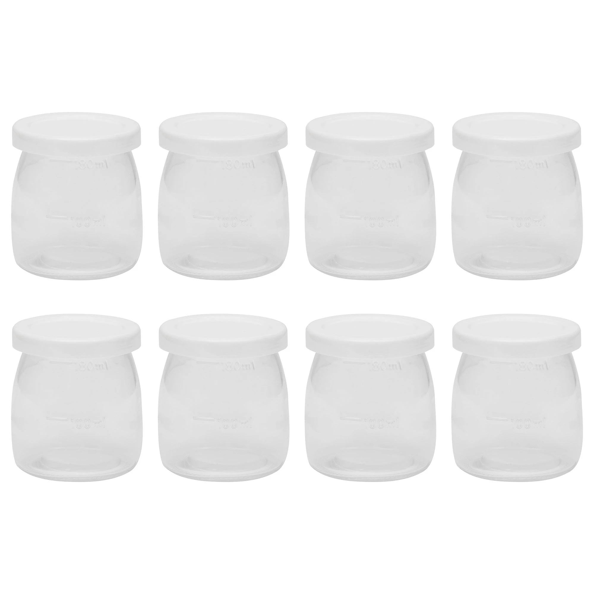 Nod Yoghurtburk 8-pack - F&ouml;rvaringsburkar & lock Plast Transparent