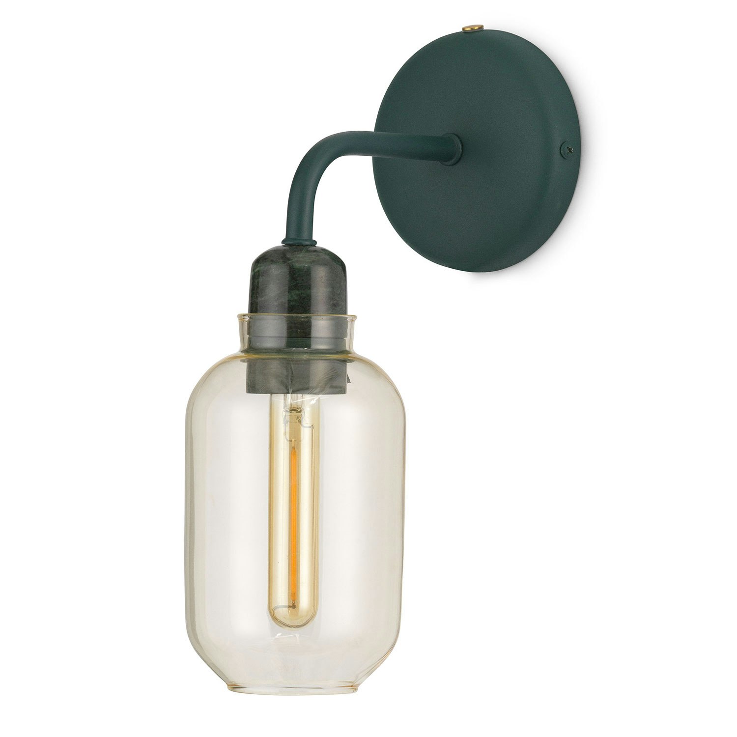 Normann Copenhagen Amp Vägglampa Guld / - Vägglampor Glas Grön
