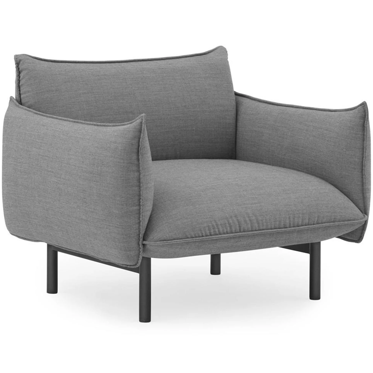 Normann Copenhagen Ark F&aring;t&ouml;lj Canvas 134 / Pulverlackerat St&aring;l - F&aring;t&ouml;ljer Textil Gr&aring;