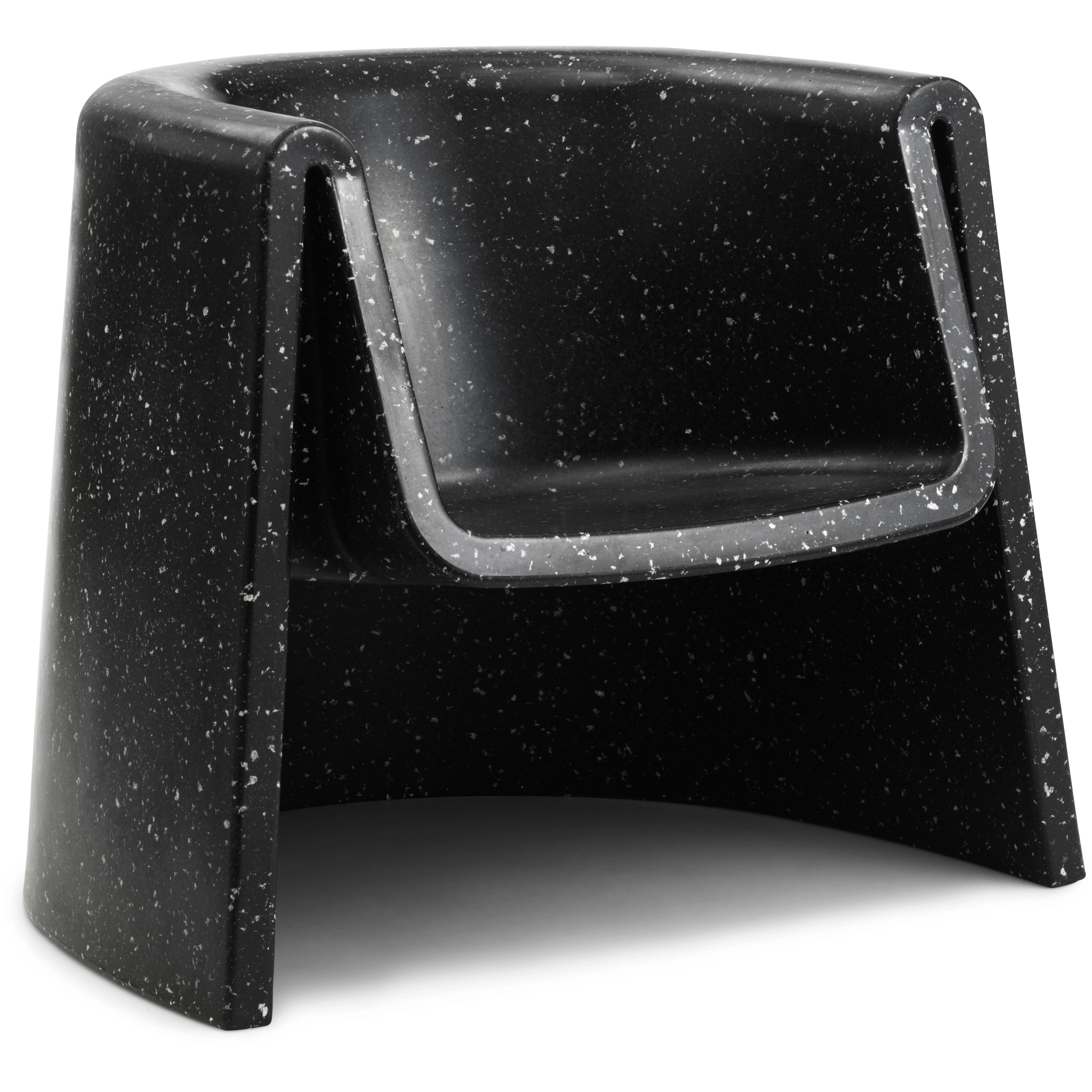 normann copenhagen bit loungestol - polyeten svart