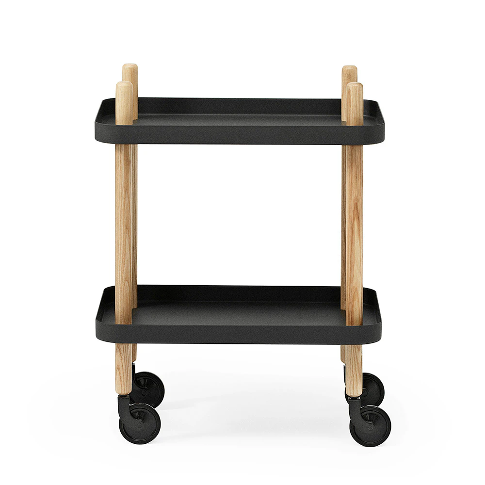 Normann Copenhagen Block Bord - Rullvagnar & Serveringsvagnar Ask Svart