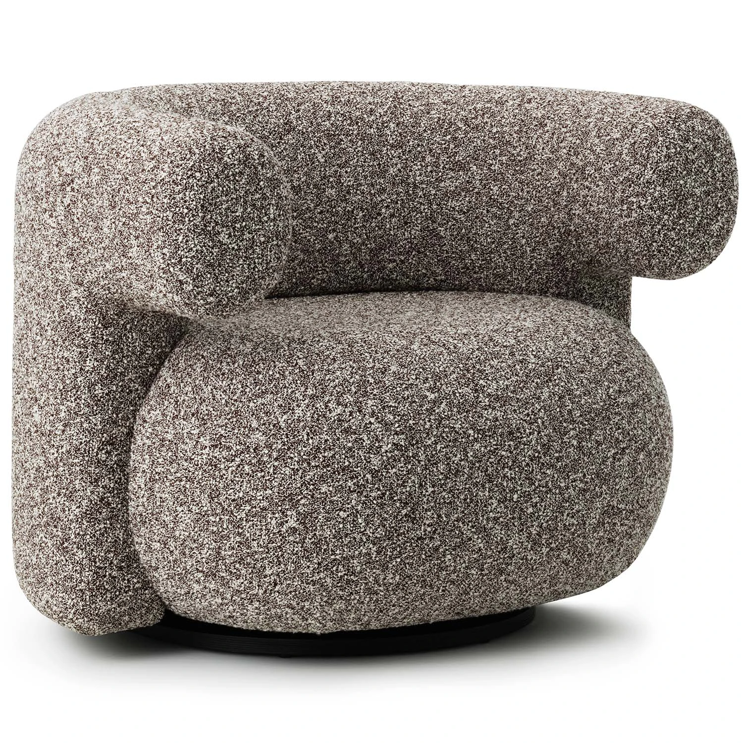 Normann Copenhagen - Burra Lounge Chair With Return - Kvadrat Sahco Zero 001 - Bomull Gr&aring;