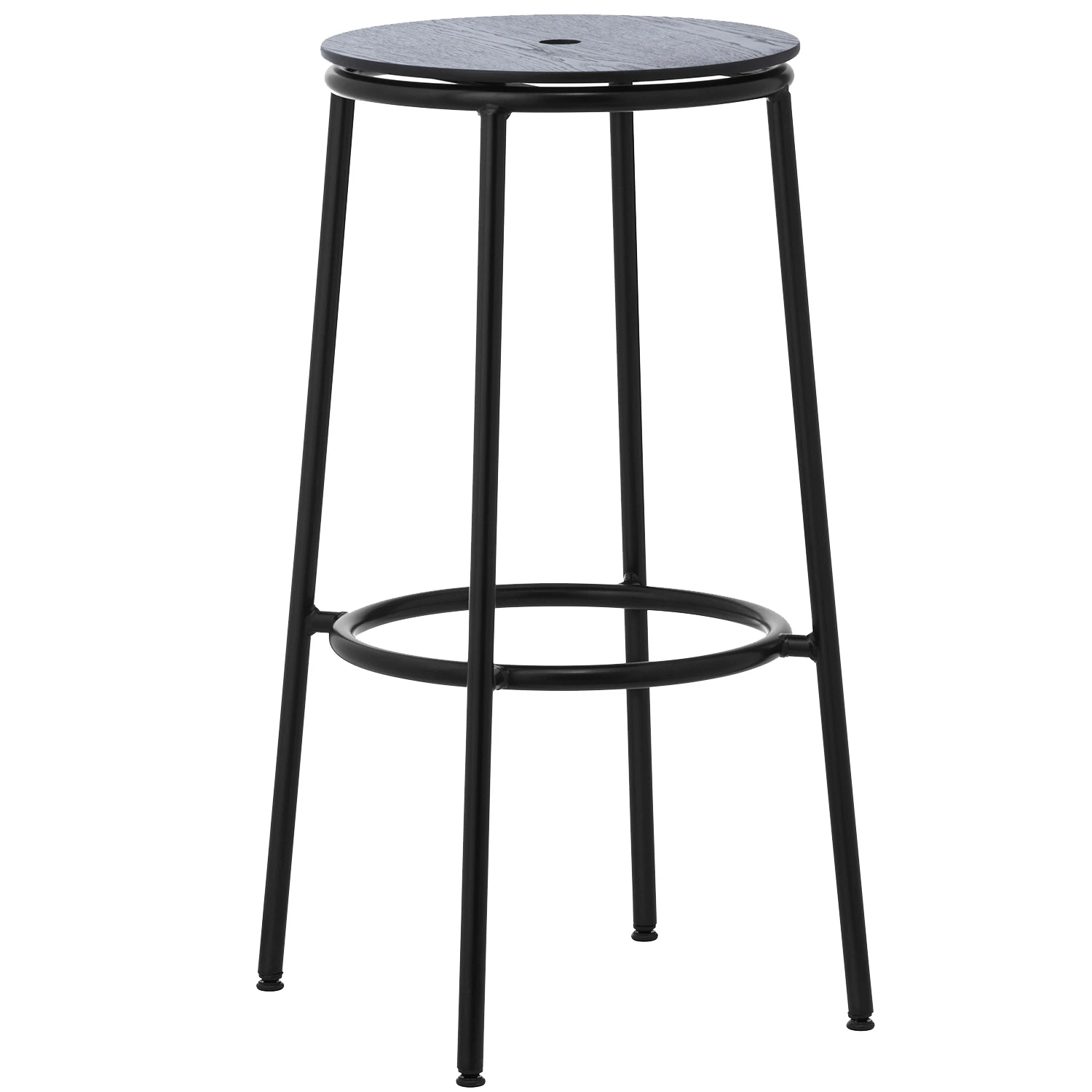Normann Copenhagen Circa Barstol 75 Cm - Barstolar St&aring;l Svart Ek