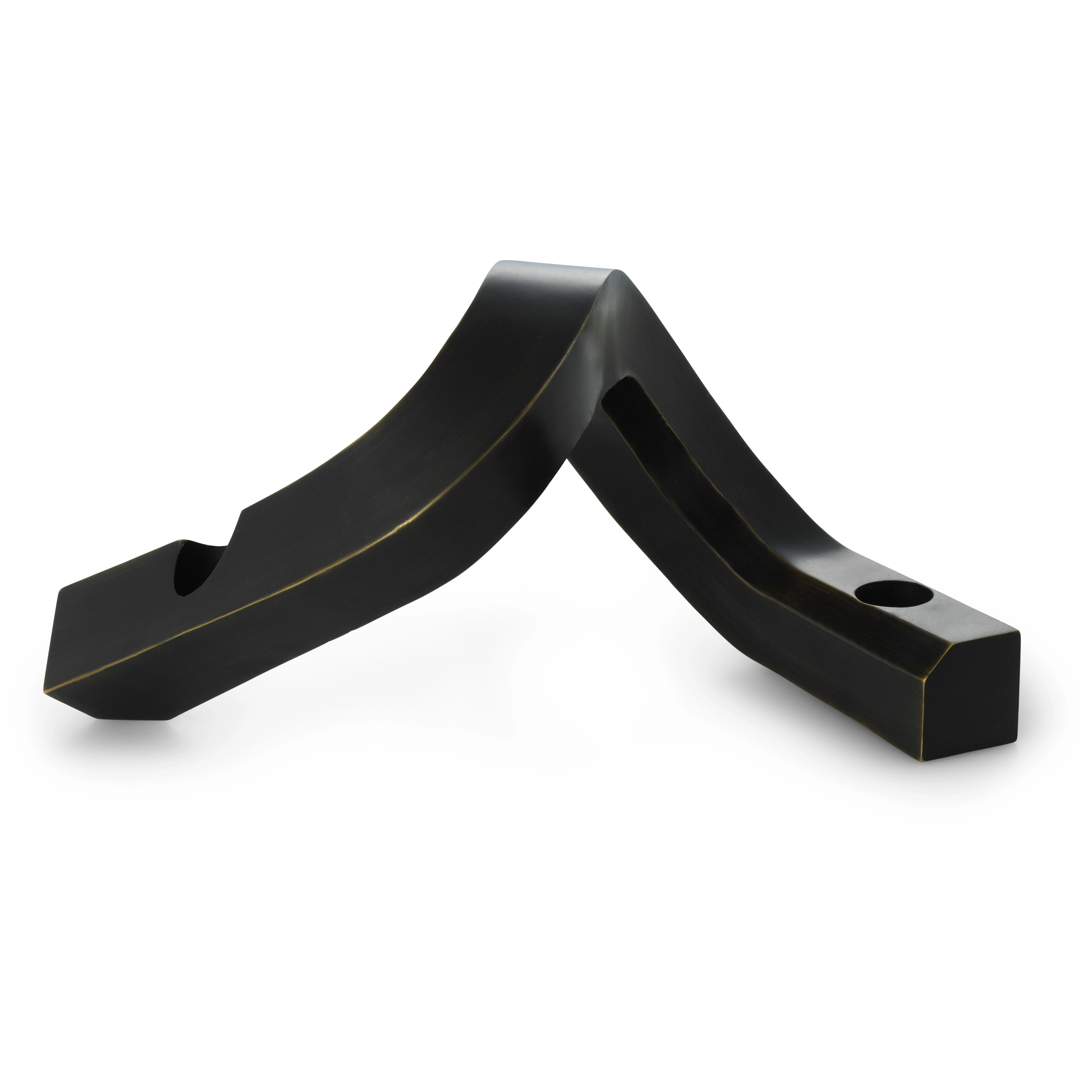 Normann Copenhagen Crooked Two Ljusstake - Ljusstakar Aluminium Brons