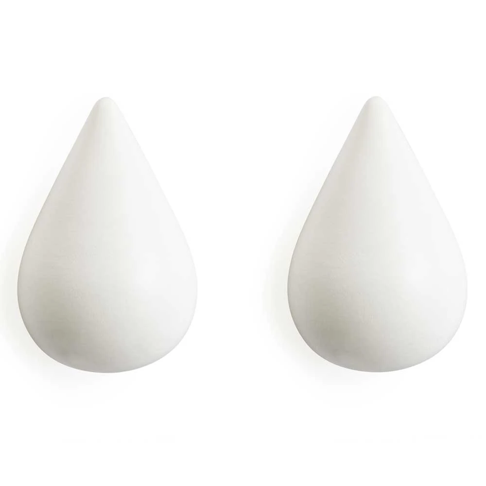 Normann Copenhagen Dropit Krok Large 2-pack - Krokar & galgar Vit