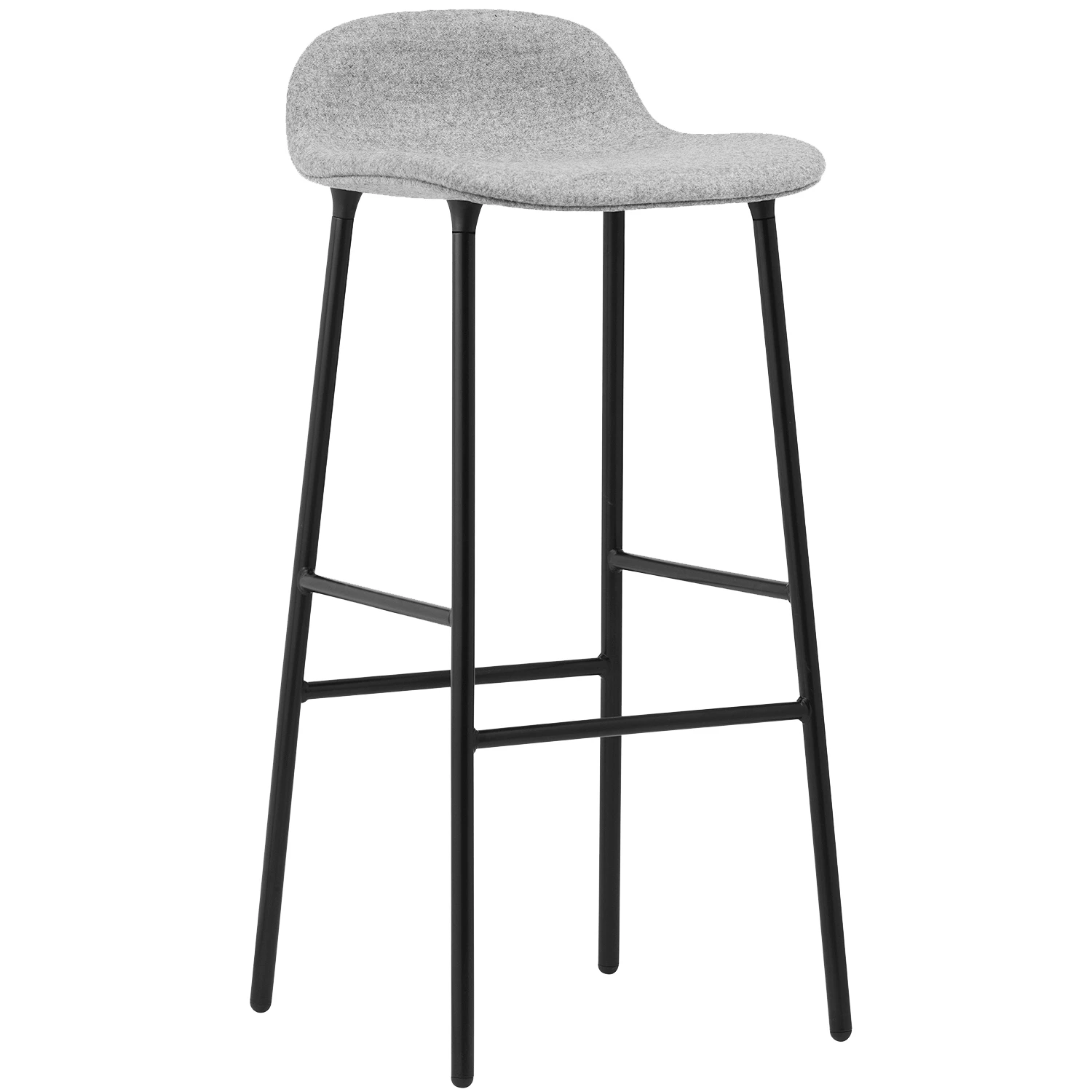 Normann Copenhagen Form Barstol 75 Cm / Svart - Barstolar St&aring;l Gr&aring;
