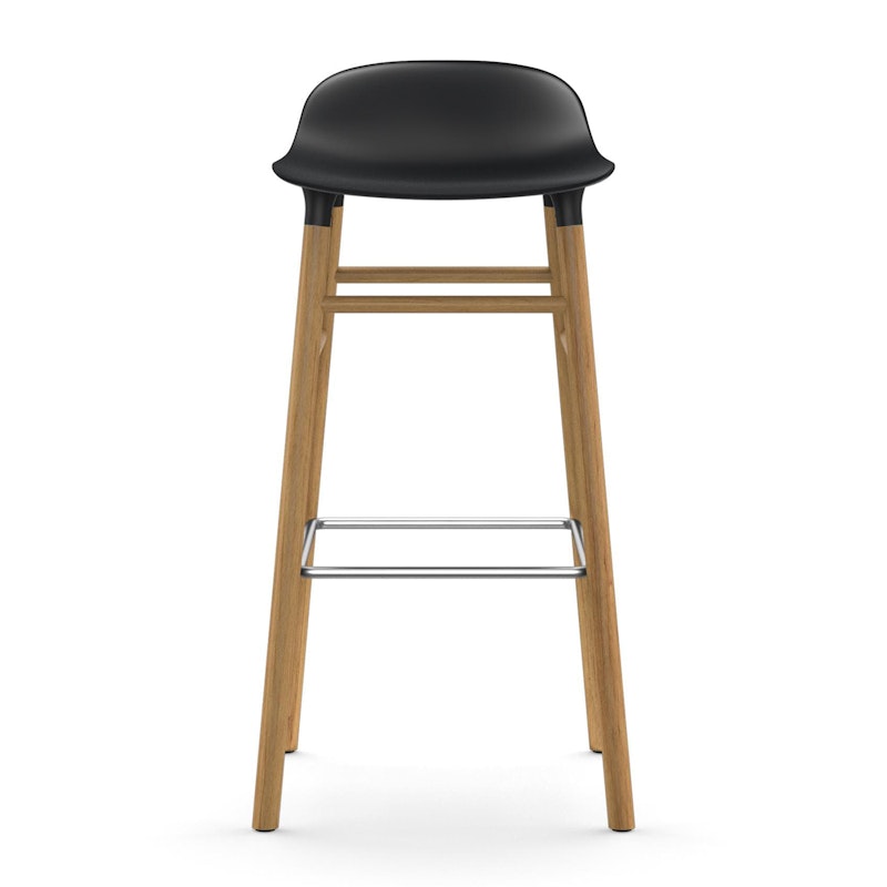 Form Barstol Ekben, 75cm, Svart