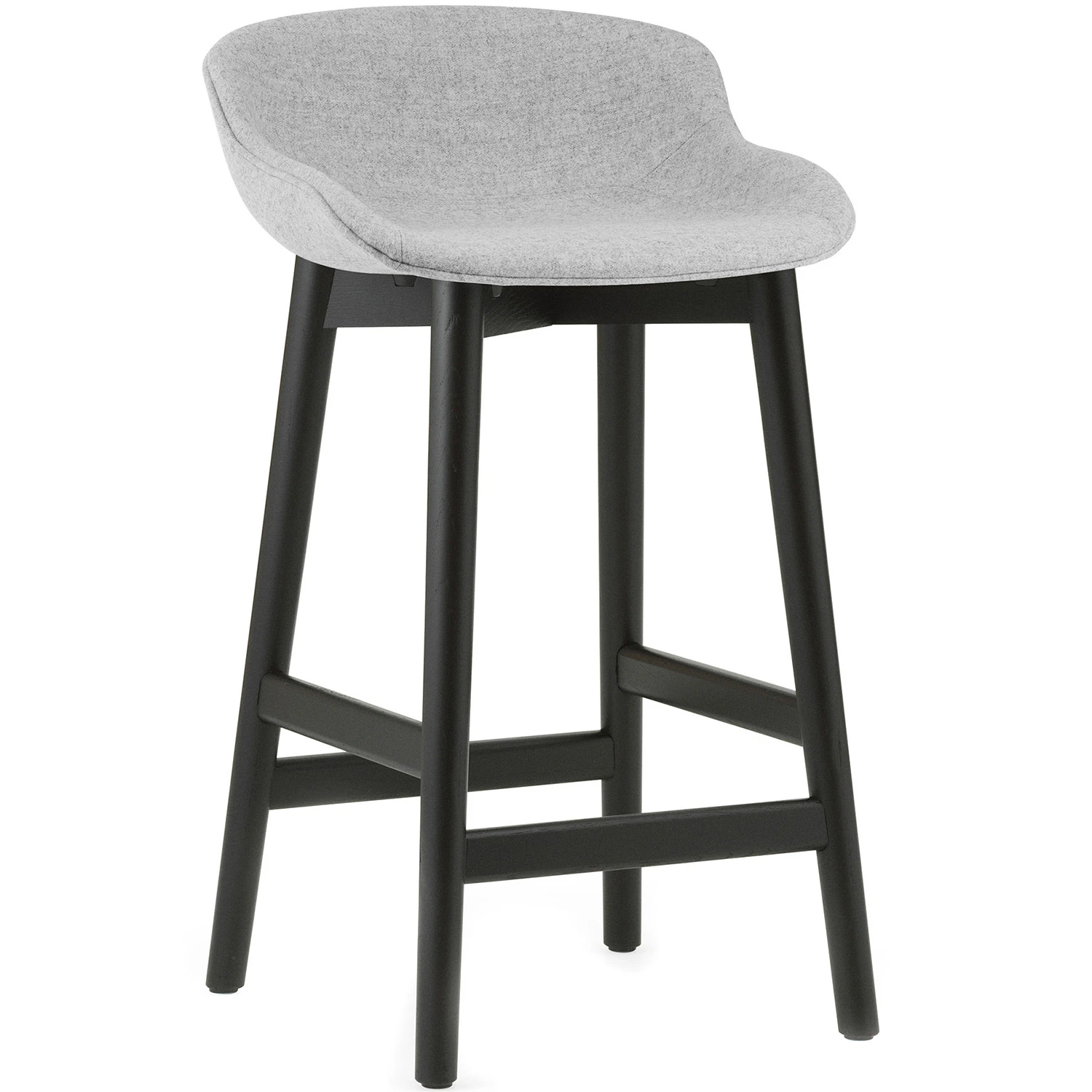 Normann Copenhagen Hyg Barstol 65 Cm / Svart Ek - Barstolar Ull Gr&aring;