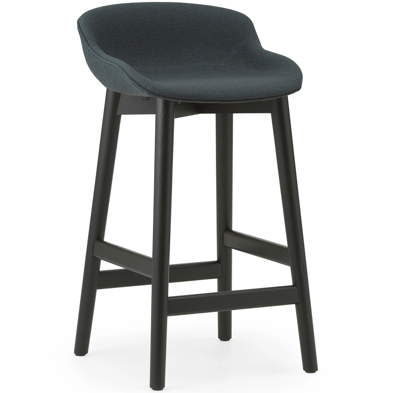 Normann Copenhagen Hyg Barstol 65 Cm / Svart Ek - Barstolar Ull M&ouml;rkgr&aring;