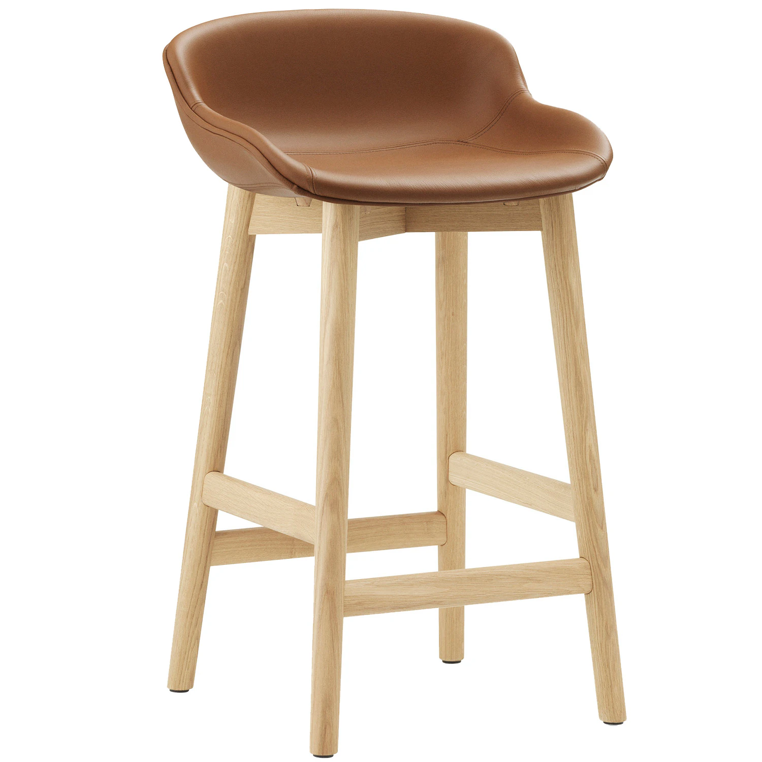 Normann Copenhagen Hyg Barstol 65 Cm / Ek - Barstolar L&auml;der Brandy