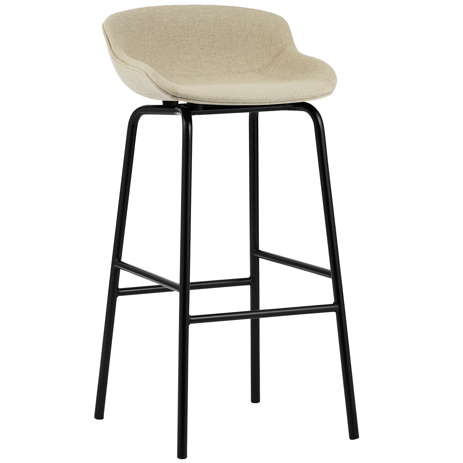 Normann Copenhagen Hyg Barstol 75 Cm Sand / Svart - Barstolar Ull Beige