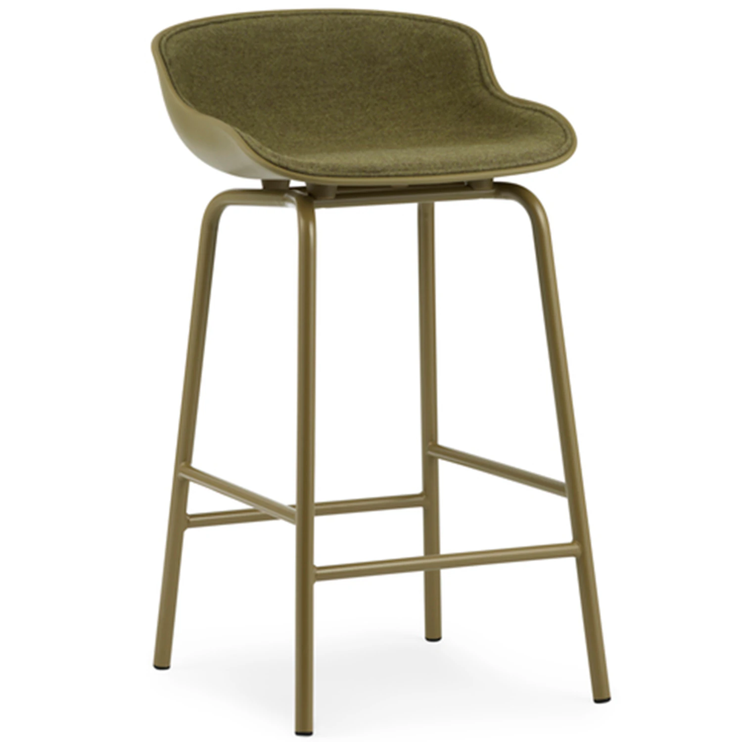 Normann Copenhagen Hyg Barstol 65 Cm Kl&auml;dd Framsida Oliv - Barstolar Nyull Olivgr&ouml;n