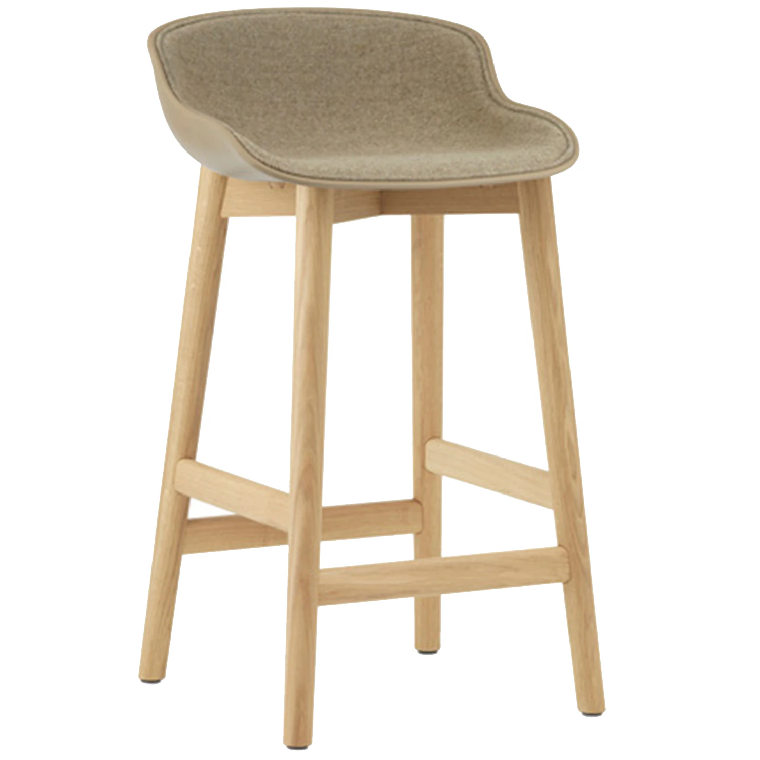Normann Copenhagen Hyg Barstol 65 Cm Kl&auml;dd Framsida / Ek - Barstolar Nyull Sand