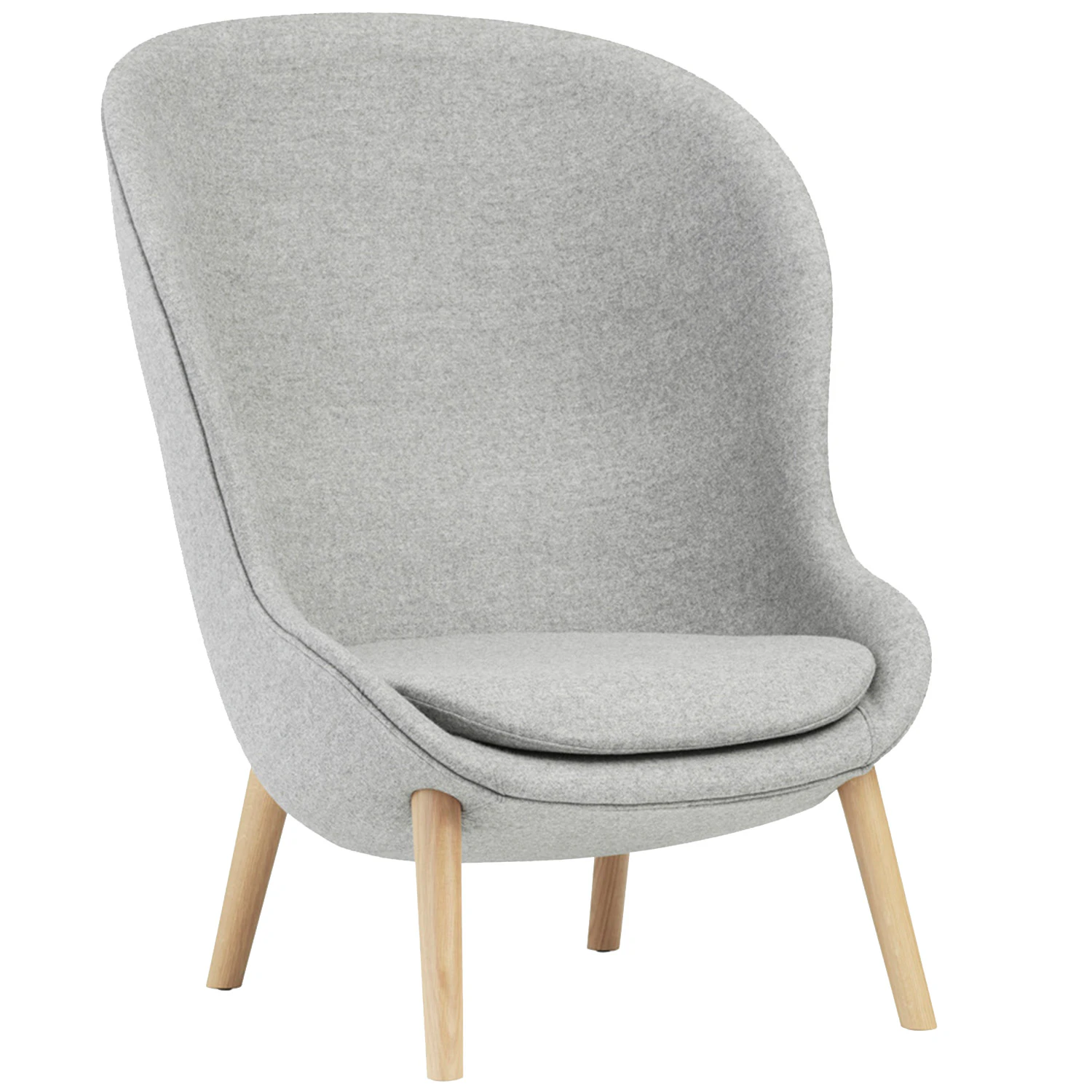 Normann Copenhagen Hyg F&aring;t&ouml;lj H&ouml;g / Ek - Ull Gr&aring;