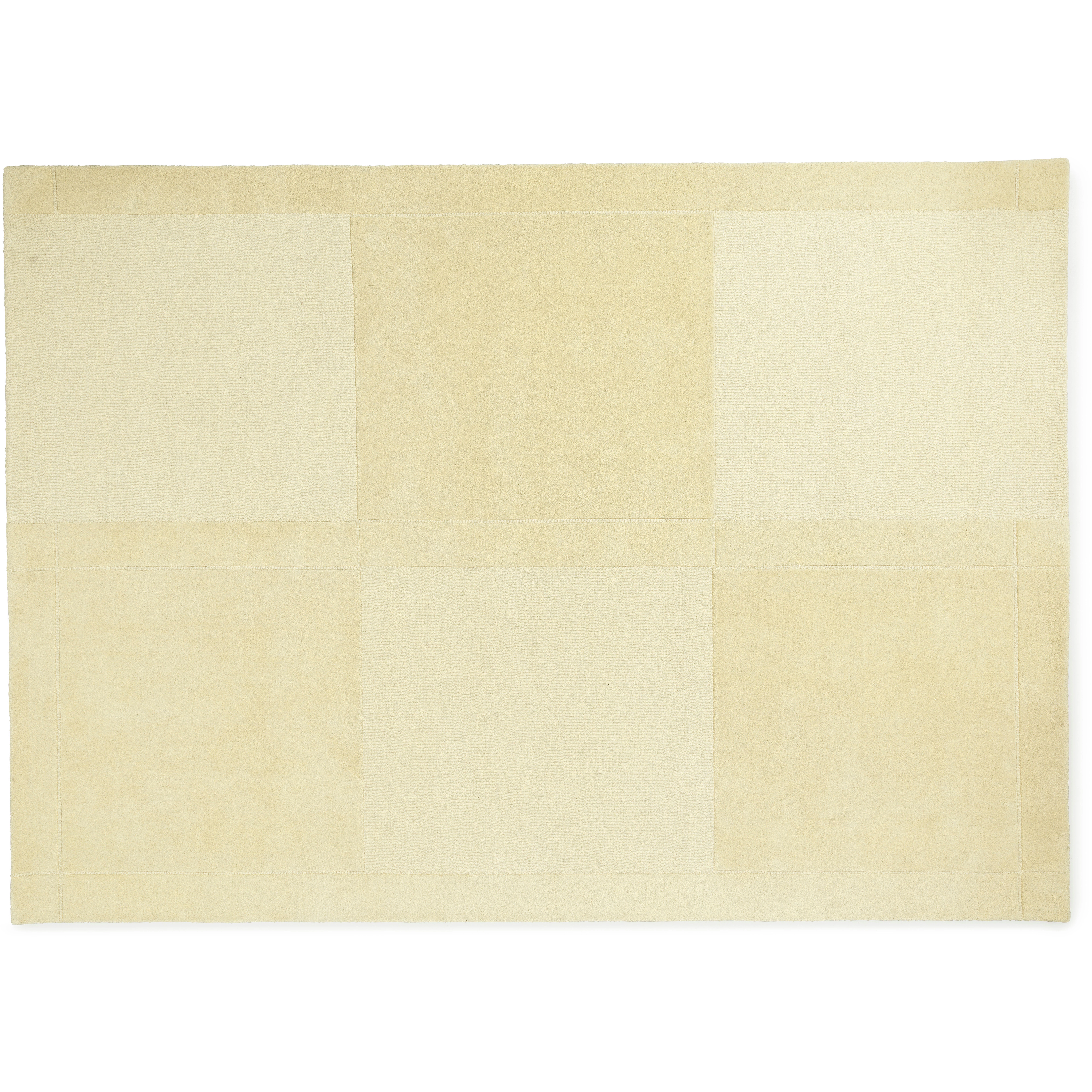 Normann Copenhagen Level Matta 250x350 Cm - Mönstrade mattor Ull Ljusgul