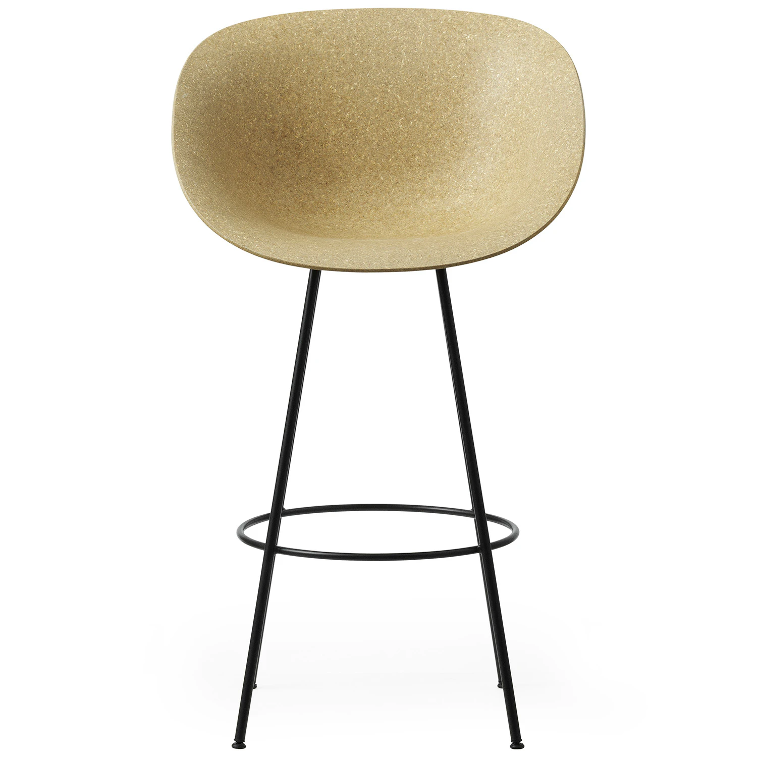Normann Copenhagen Mat Barstol Karmstol 75 Cm Hemp / - Barstolar Hampa Svart