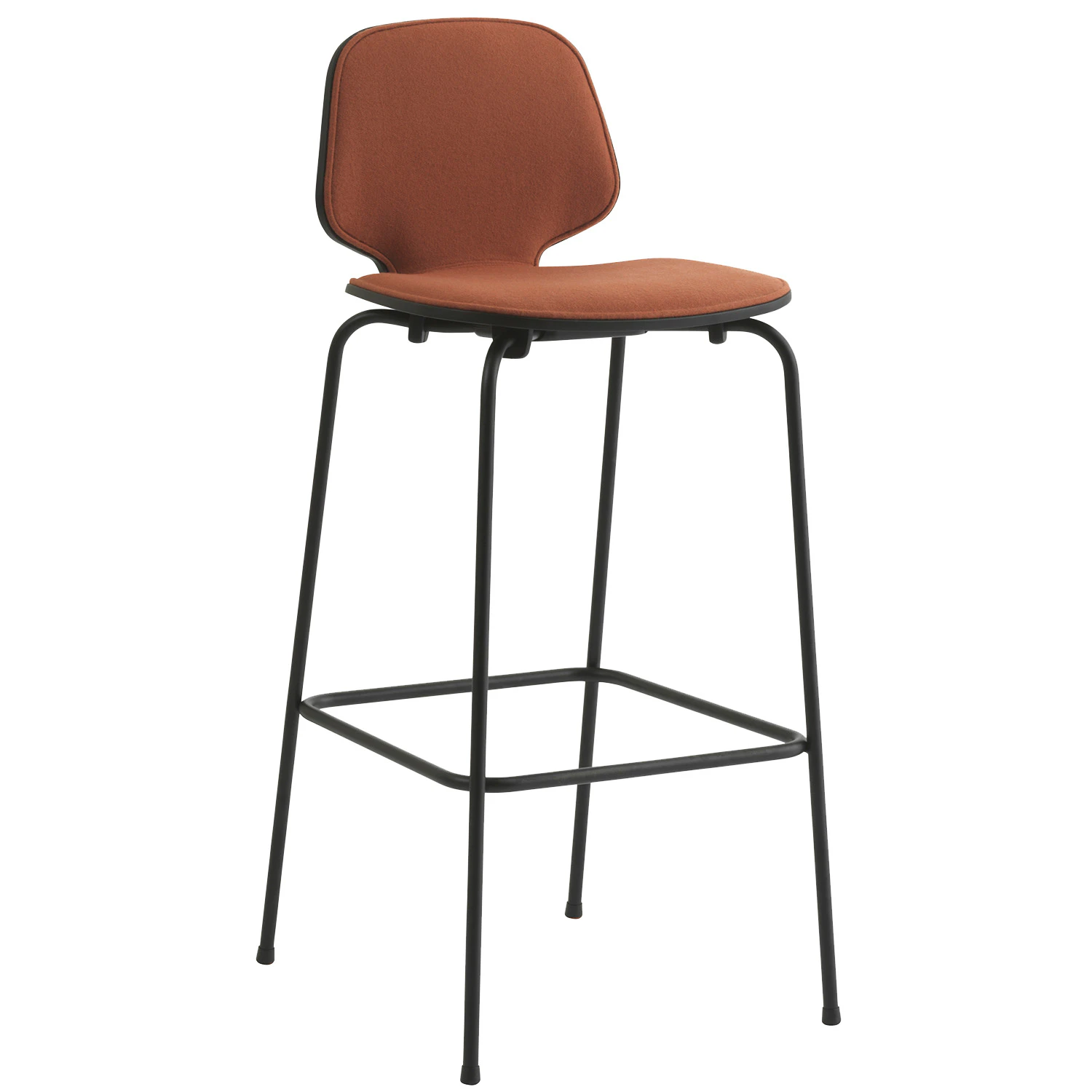 Normann Copenhagen My Chair Barstol 75 Cm Konjak / Svart - Barstolar St&aring;l Rostr&ouml;d