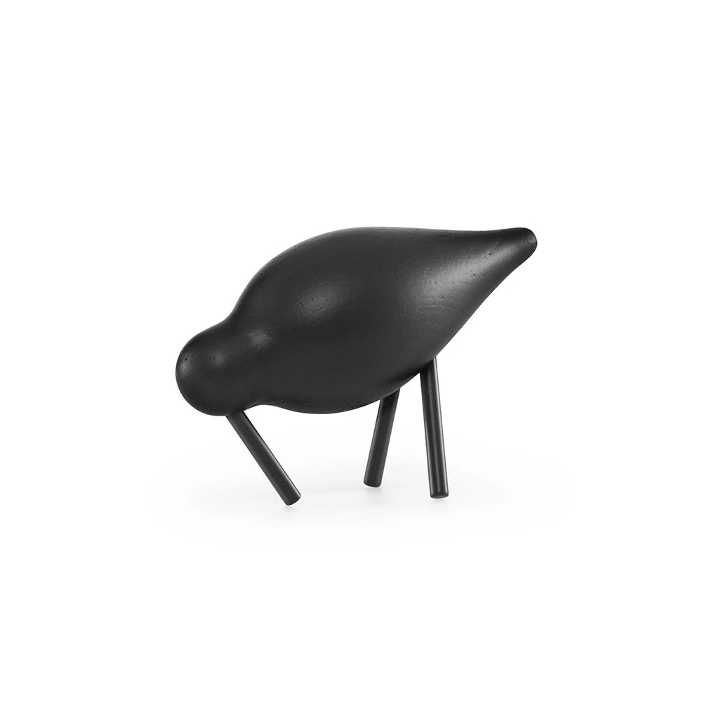 Normann Copenhagen Shorebird Small / - Träfigurer Ek Svart