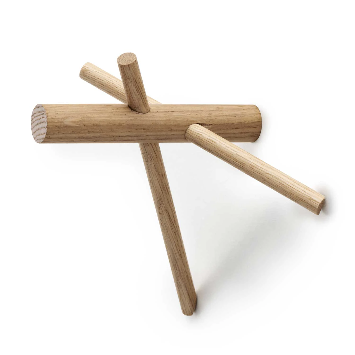 Normann Copenhagen Sticks Krok 2-pack - Krokar & galgar Ek