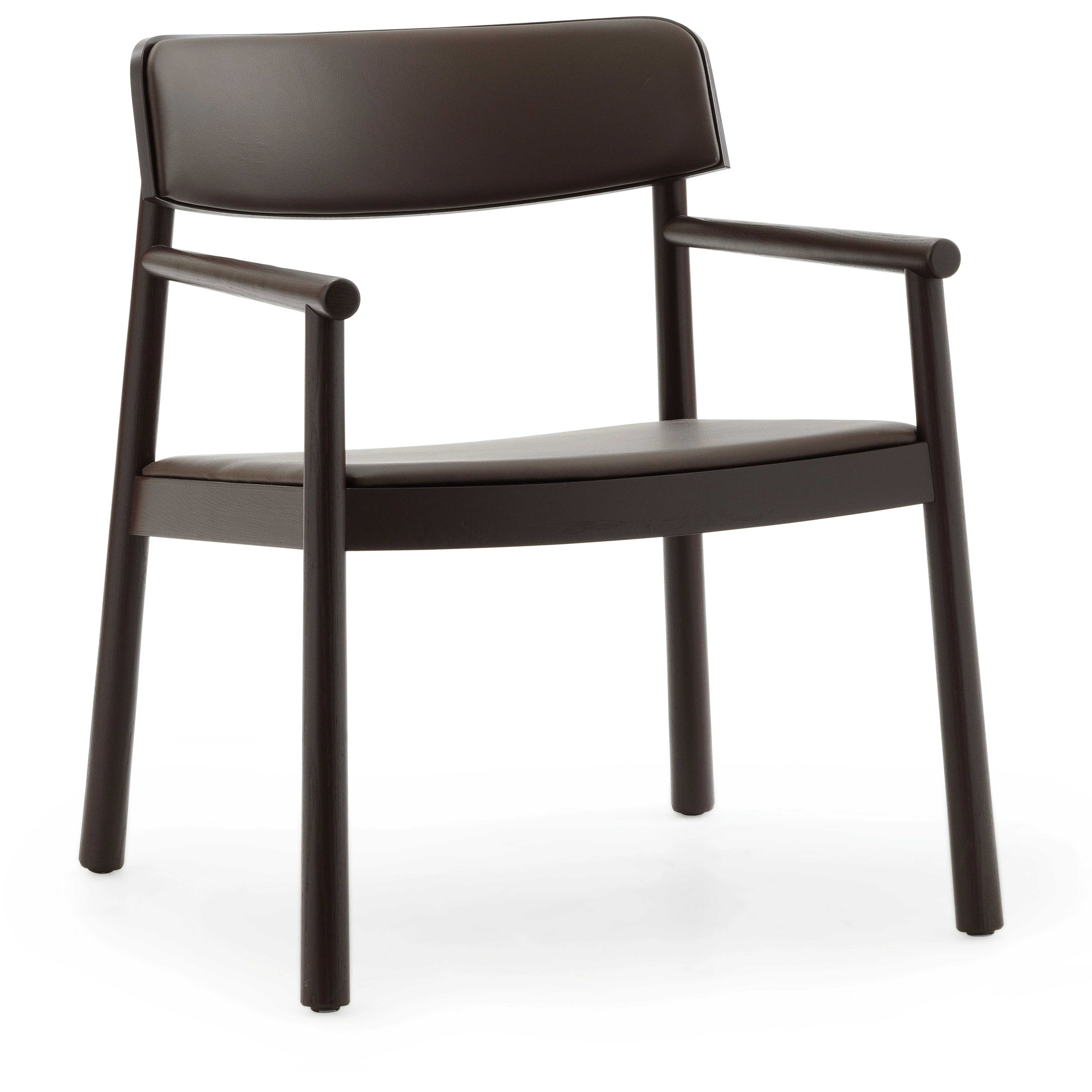 normann copenhagen timb fåtölj / ultra leather chocolate - ask brun