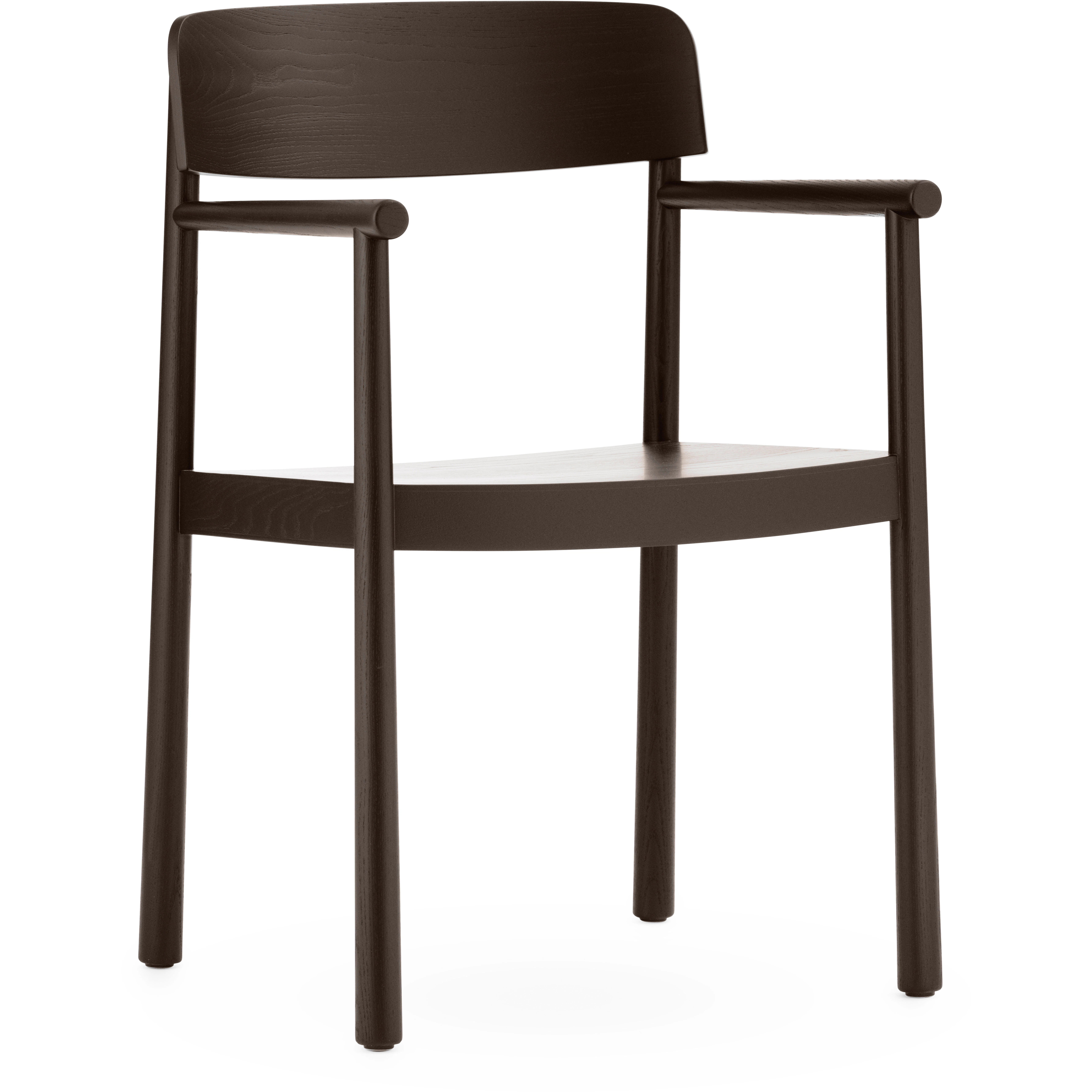 Normann Copenhagen Timb Stol Med Armstöd - Stolar Ask Brun