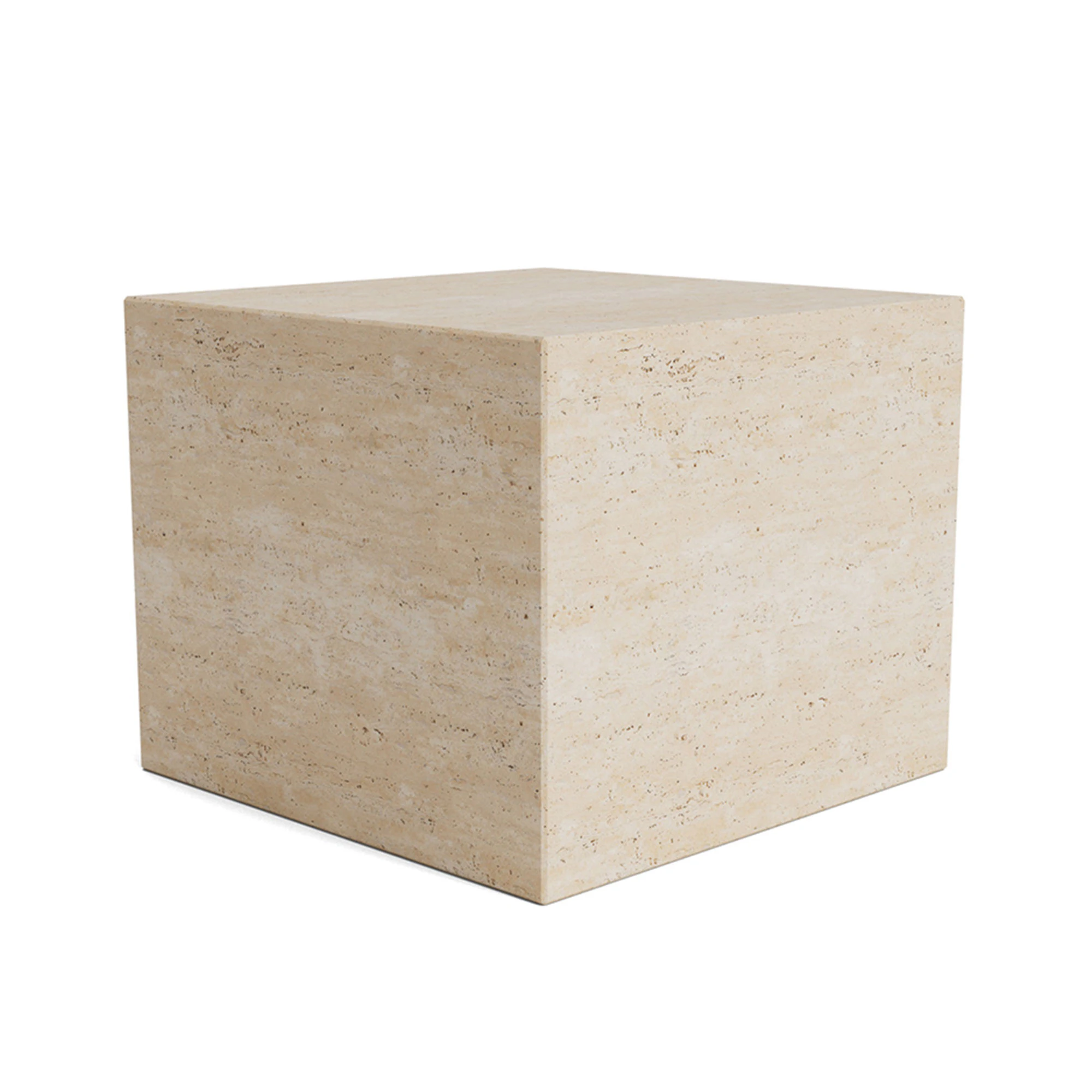 Norr11 Cubism Soffbord 45x45 Cm - Soffbord Travertin Beige