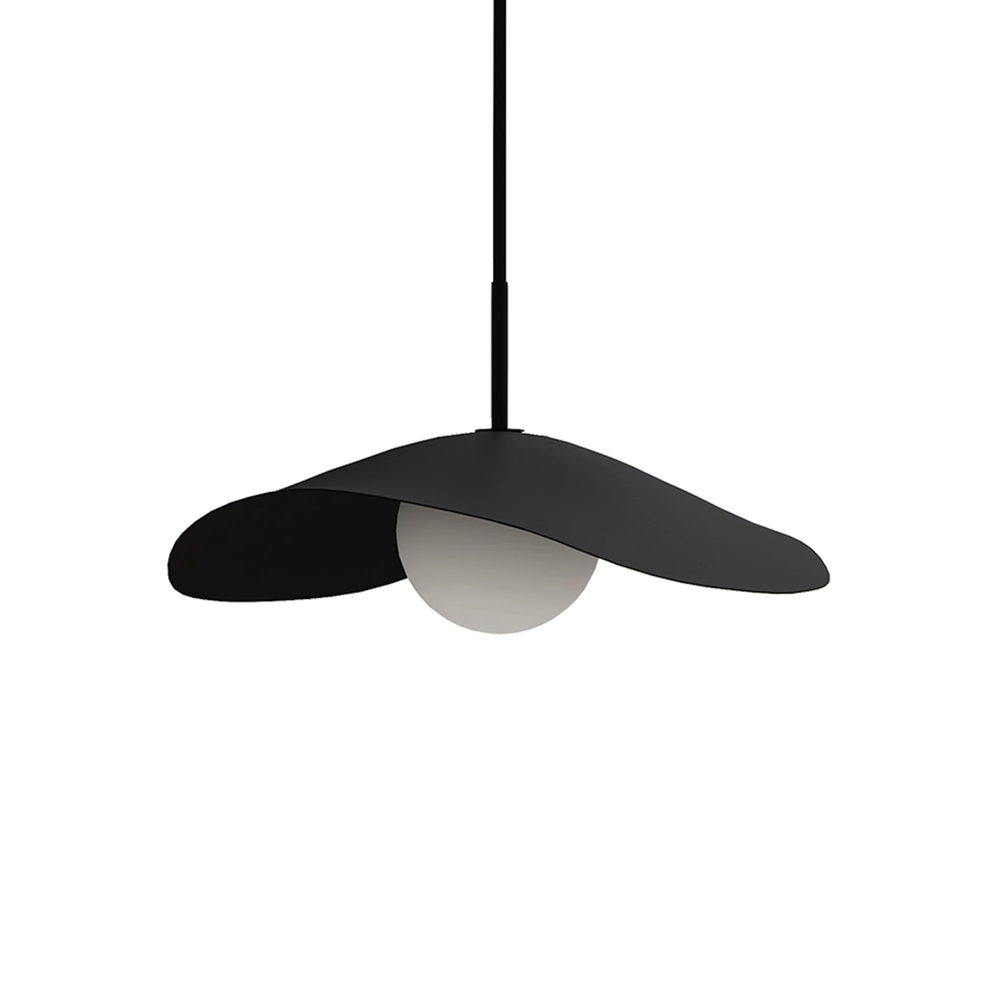 Norr11 Fuji Pendellampa Ø40 Cm - Pendellampor Aluminium Burned Black