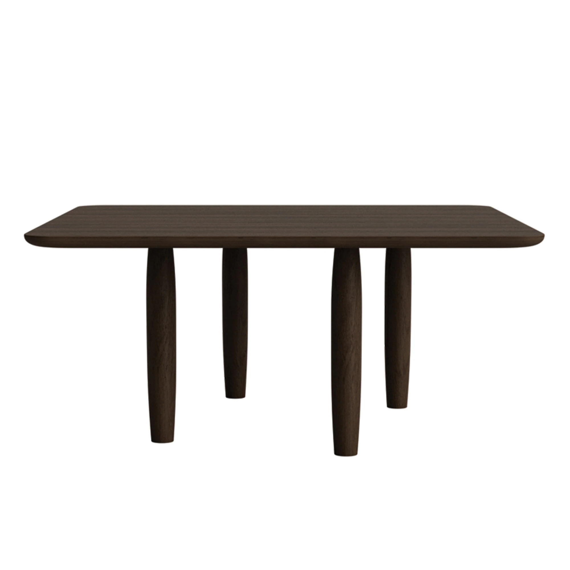 Norr11 Oku Soffbord 80x80 Cm Dark Oak - Soffbord Plywood M&ouml;rk Ek