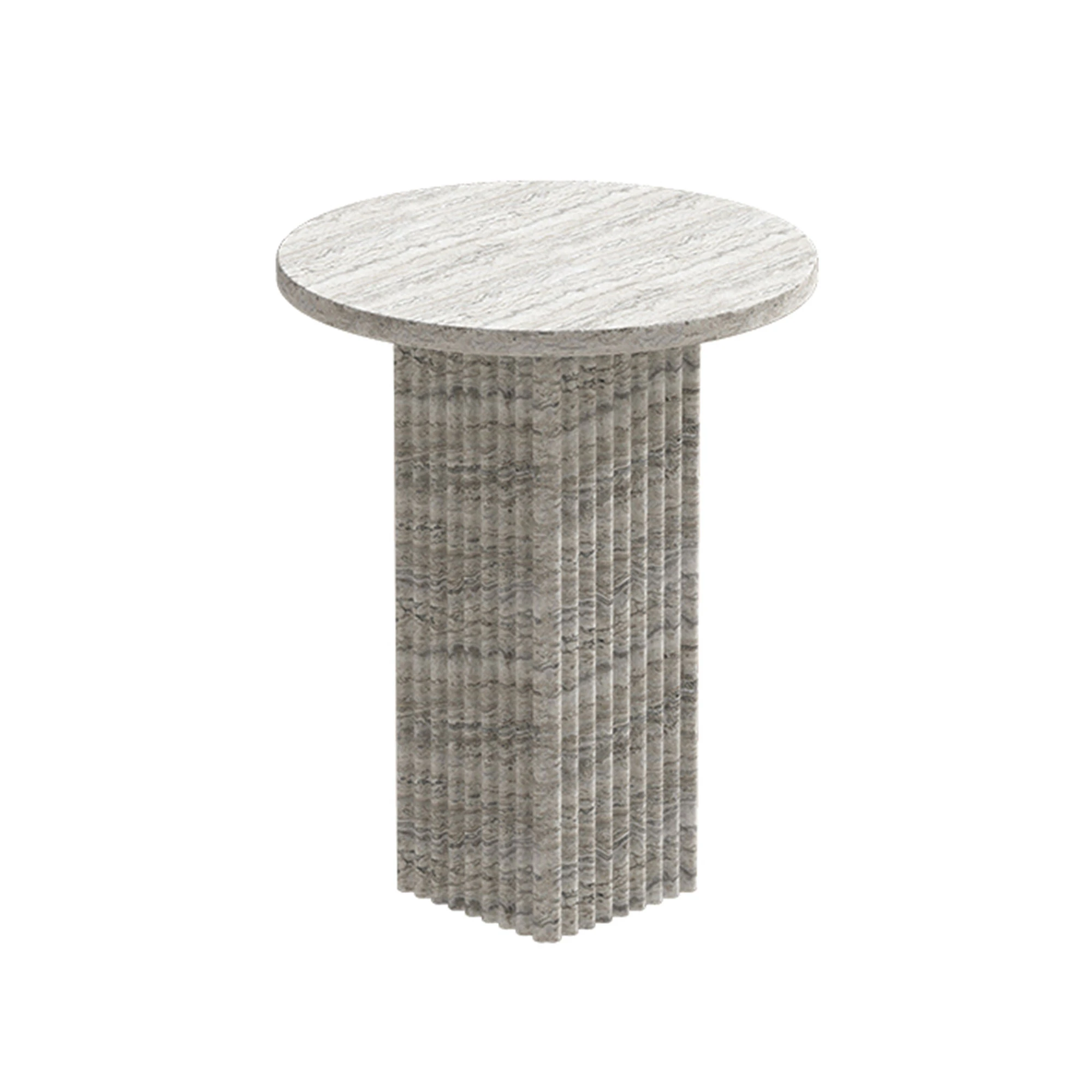 Norr11 Soho Sidobord - Sidobord & Avlastningsbord Travertin Silver Travertine