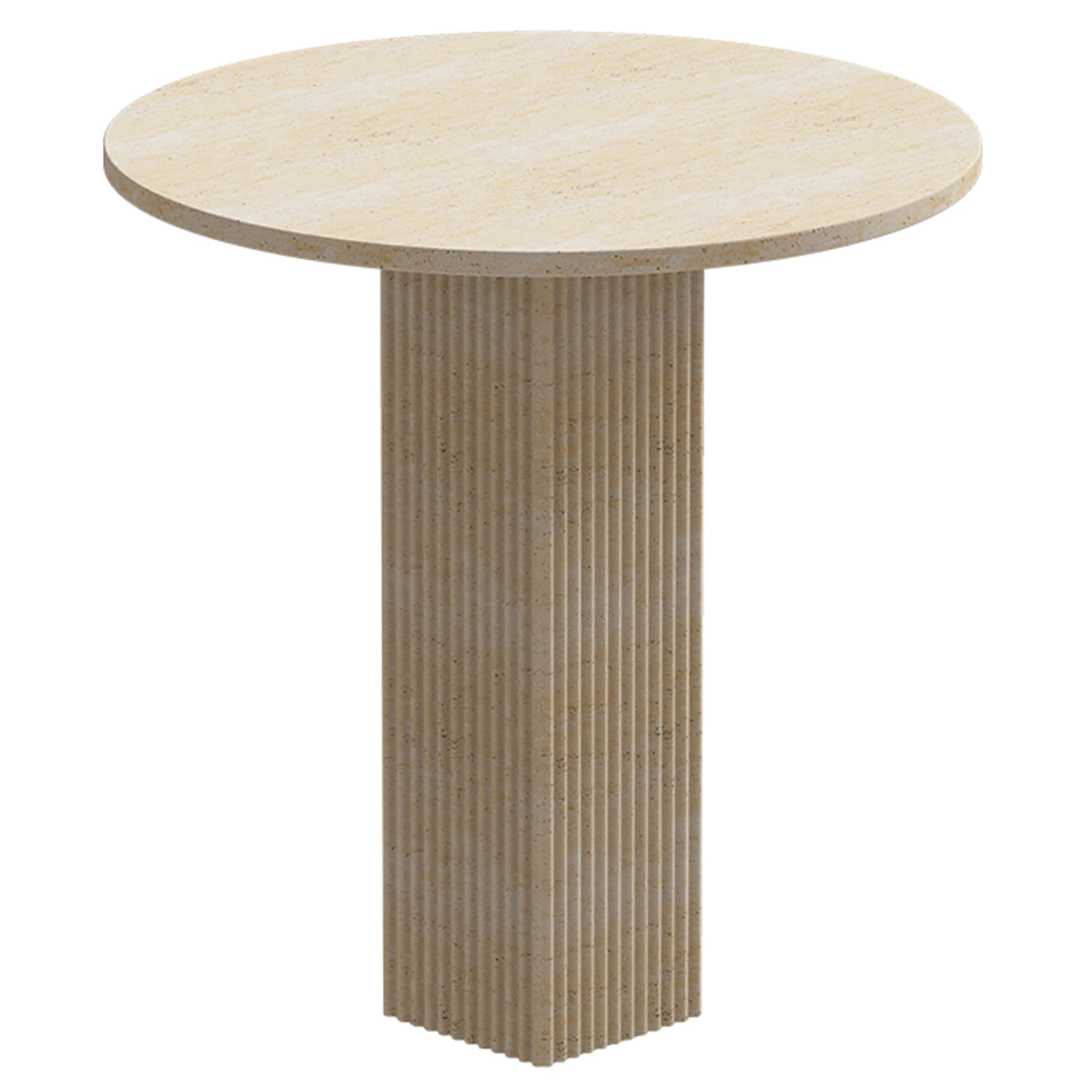Norr11 Soho Matbord &Oslash;80 Cm - Matbord & Barbord Travertin Travertine