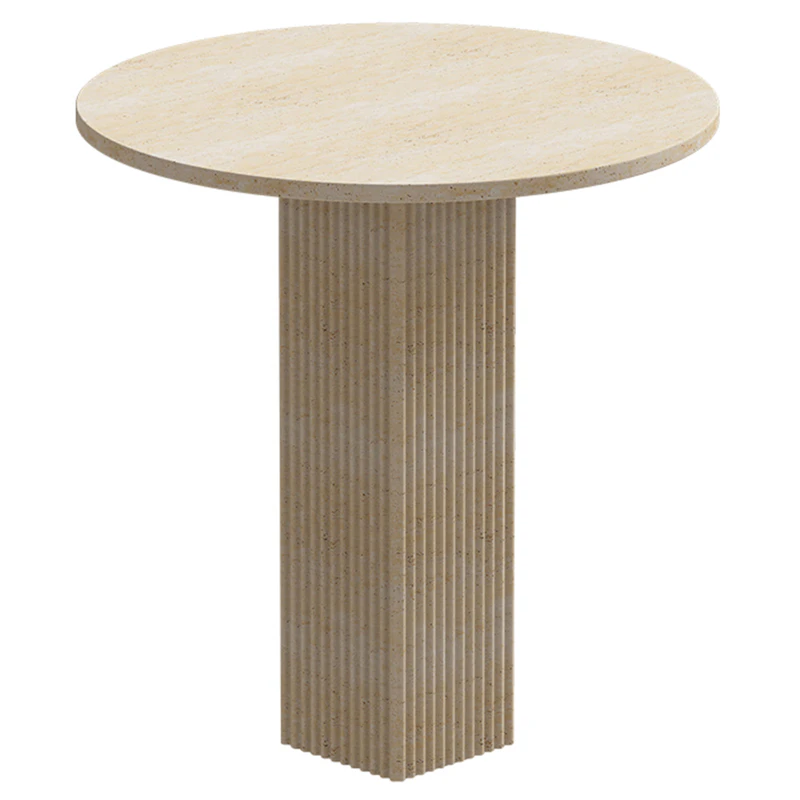 Soho Matbord Ø80 cm, Travertin