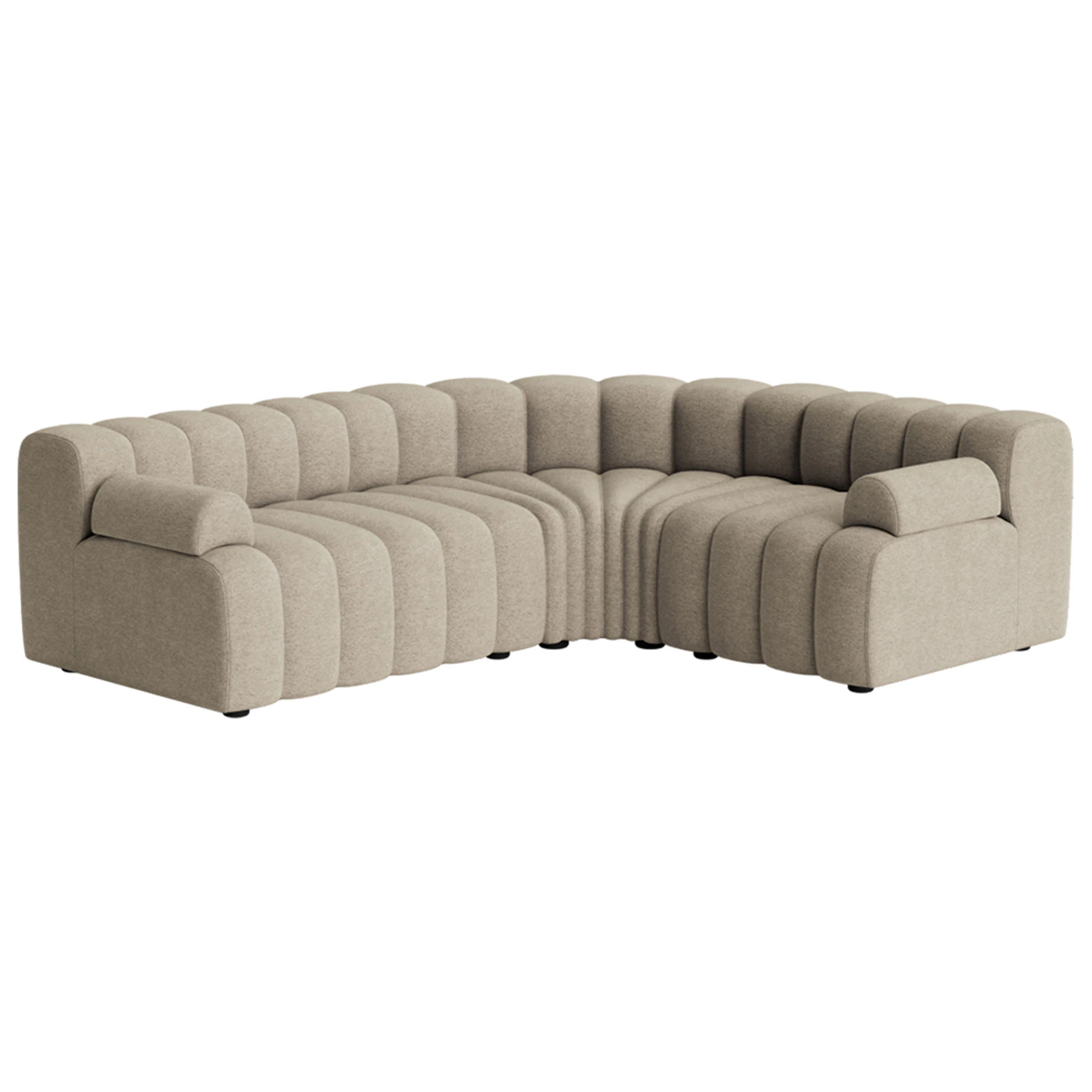 Norr11 Studio 4 Soffa - Modulsoffor Plywood Brun