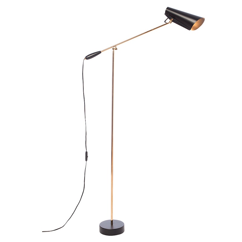 Birdy Golvlampa, Black/Brass