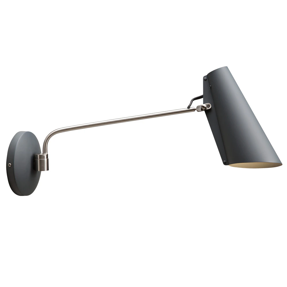 Northern Birdy Swing V&auml;gglampa Grey/metallic - V&auml;gglampor St&aring;l Gr&aring;