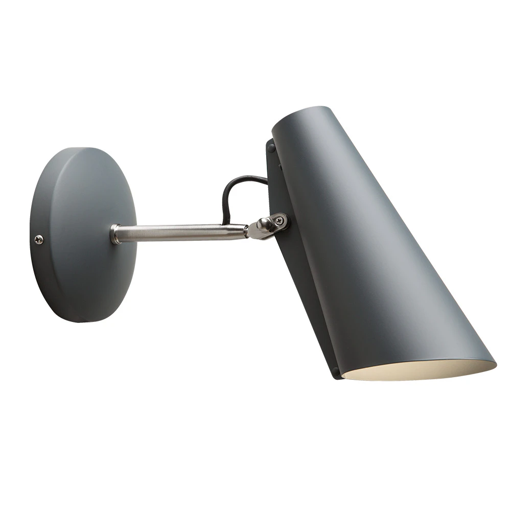Northern Birdy V&auml;gglampa Kort Arm Grey/metallic - V&auml;gglampor St&aring;l Gr&aring;