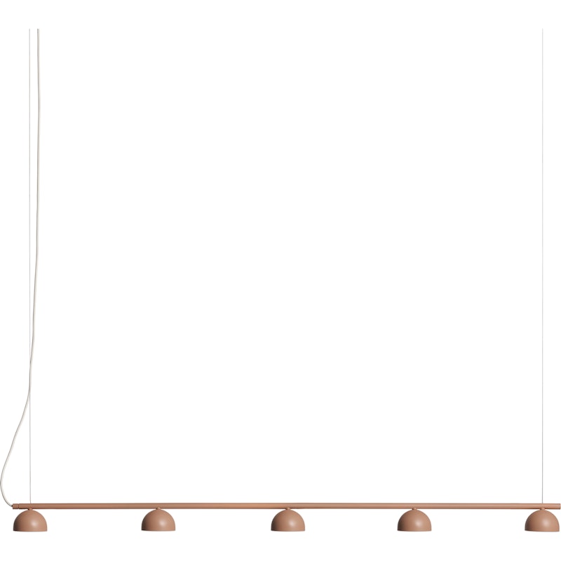 Blush Rail 5 Pendel, Varm Beige