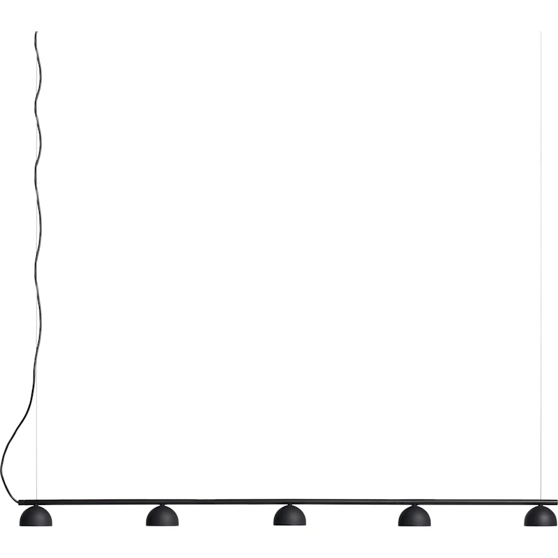 Blush Rail 5 Pendel, Mattsvart