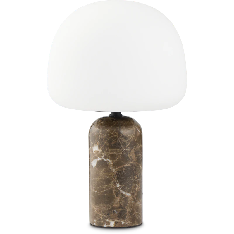 Kin Bordslampa Brun Marmor 33 cm