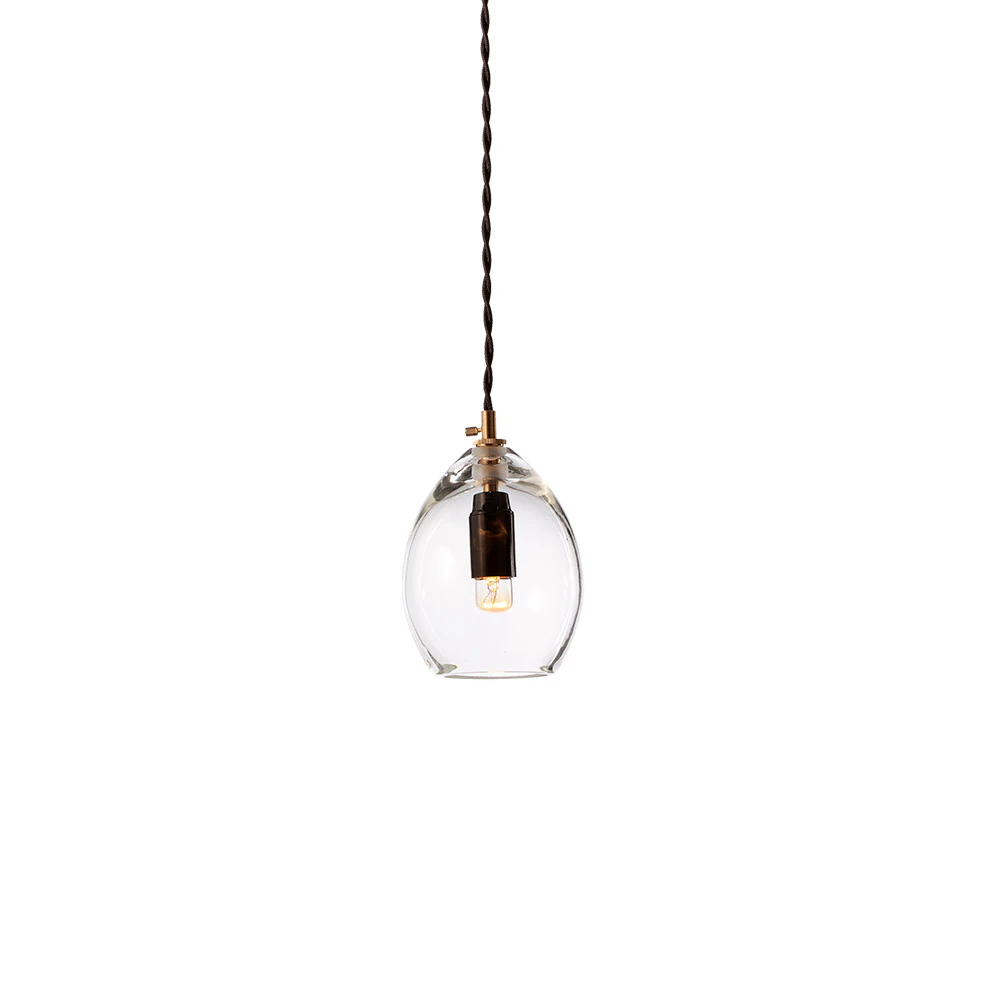 Northern Unika Pendel Small - Pendellampor Mässing Transparent