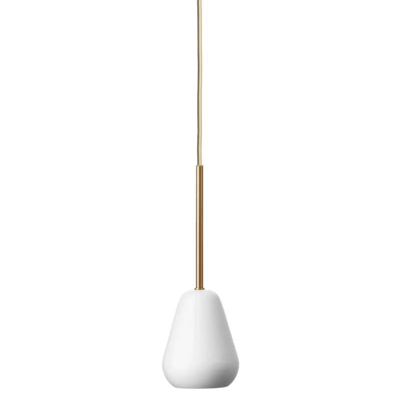 Anoli Spot Pendel, Vit / Nordic Gold