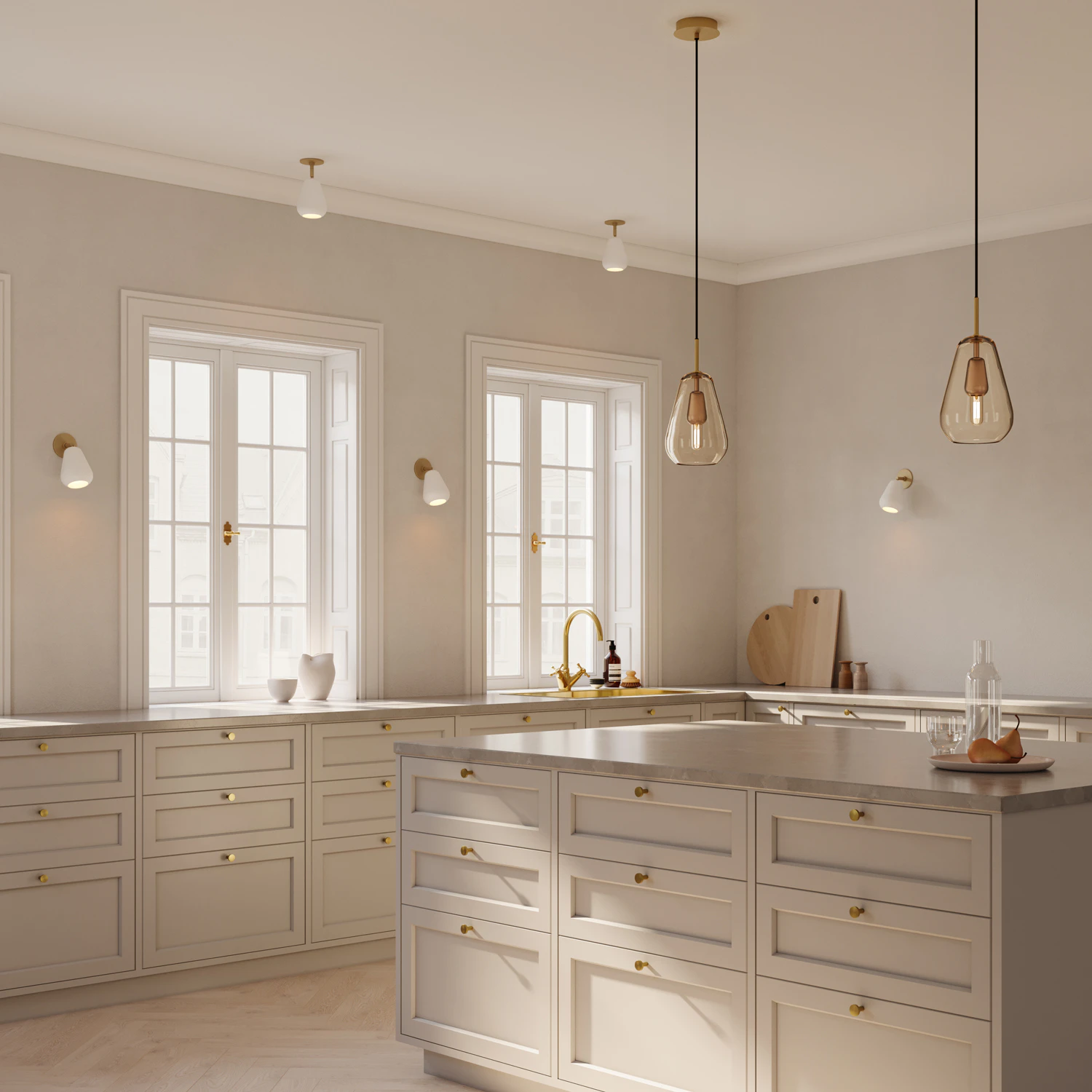 Nuura Anoli Spot Recessed Vägg-/taklampa / Nordic Gold, vit från Nuura, bild 3