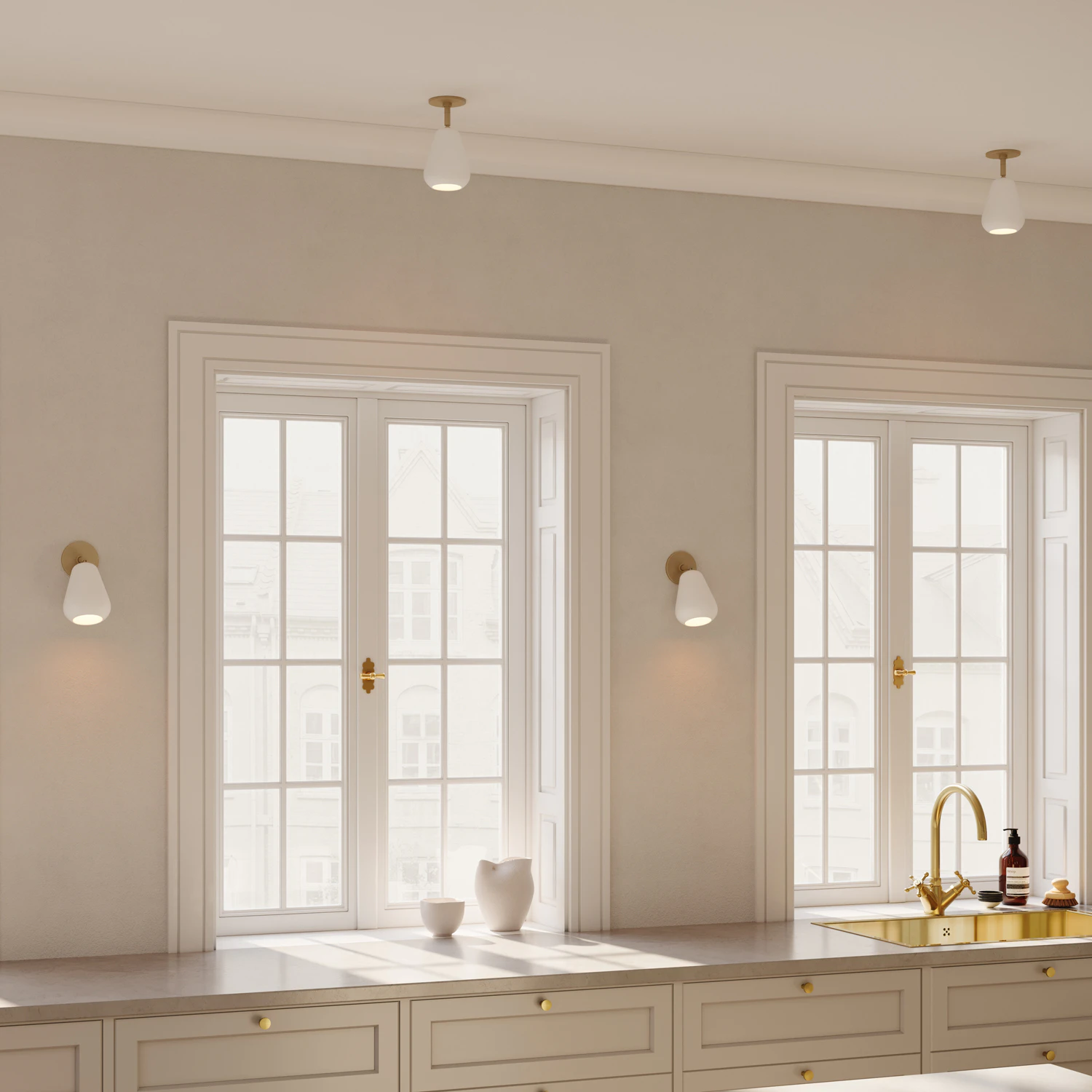 Nuura Anoli Spot Recessed Vägg-/taklampa / Nordic Gold, vit från Nuura, bild 2