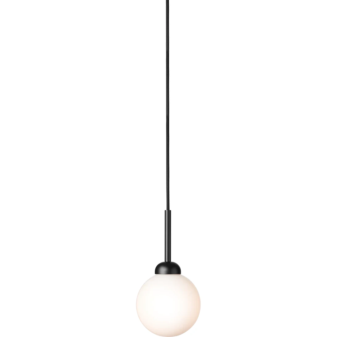 Nuura Apiales 1 Pendel 120 Mm / Opal - Pendellampor Glas Satin Black