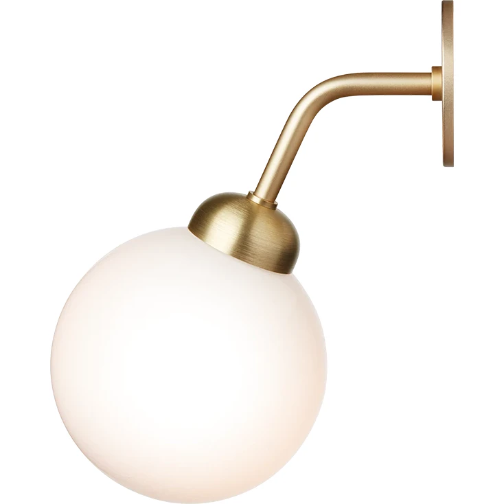 Nuura Apiales V&auml;gglampa Integrerad / Opal - V&auml;gglampor Glas M&auml;ssing