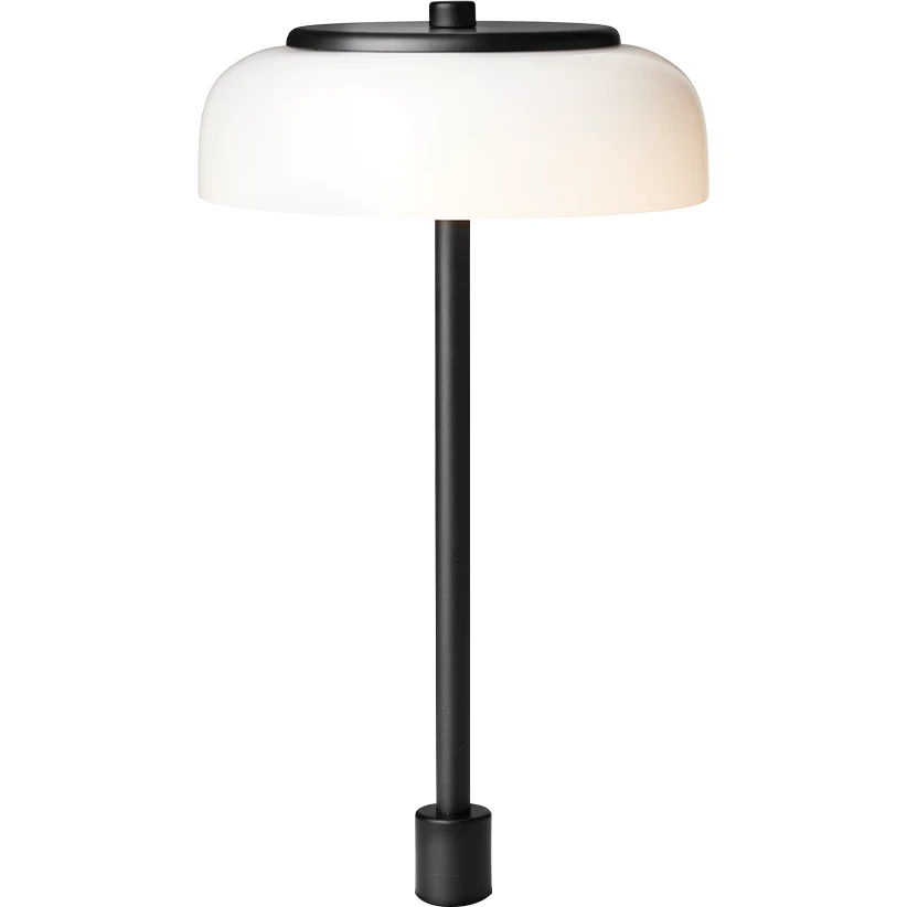 Nuura Blossi Bordslampa Integrerad 170 Mm / Opal - Bordslampor Metall Svart