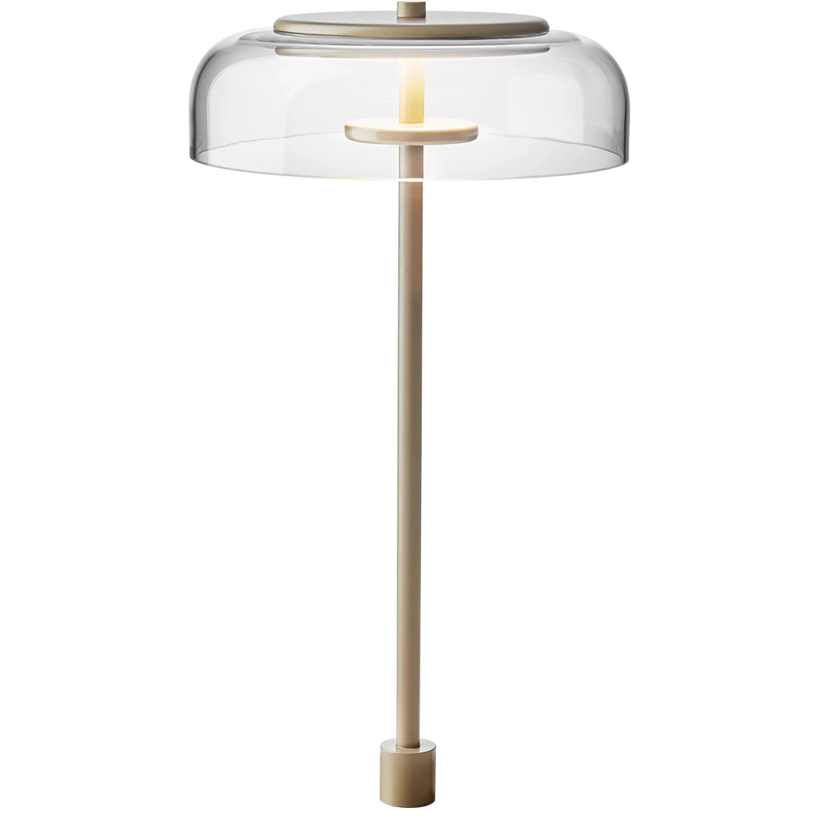 Nuura Blossi Bordslampa Integrerad 230 Mm Nordic Gold / - Bordslampor Metall Guld