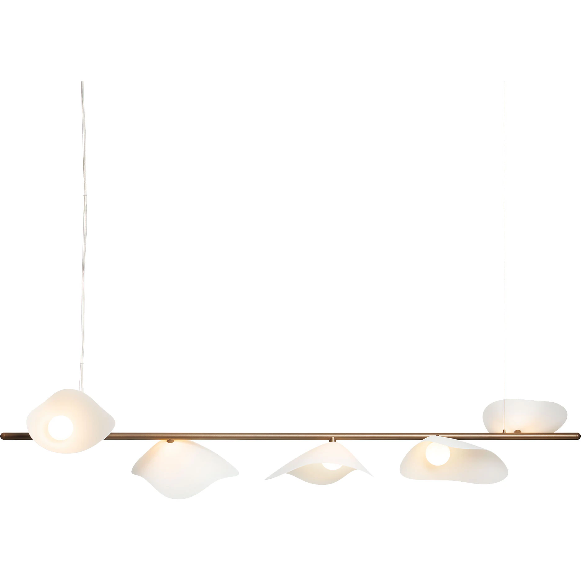 Nuura Florii 5 Pendel Dark Bronze / - Pendellampor Vit