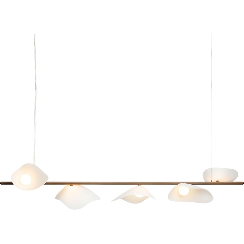 Florii 5 Pendel, Dark Bronze / Vit