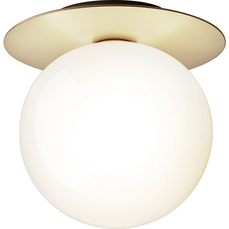 Liila 1 Vägg-/Taklampa 255 mm, Nordic Gold / Opal